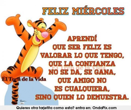 Imágenes con frases feliz miércoles 14 APRENDI