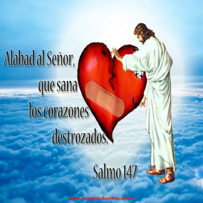 frases de jesus sanando corazones Imágenes de corazones con frases cristianas