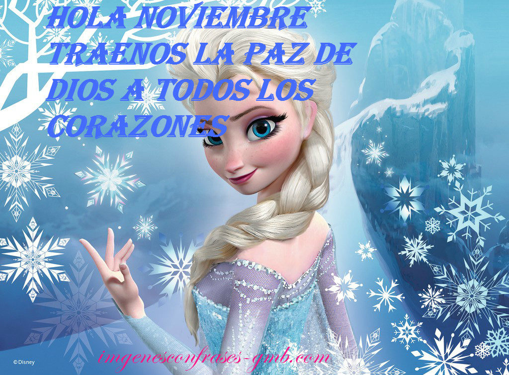 Imágenes con frases hola noviembre 8 Hola
