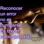 reconocer un error