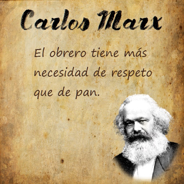 Frases de Carlos Marx - imagen con frase celebre