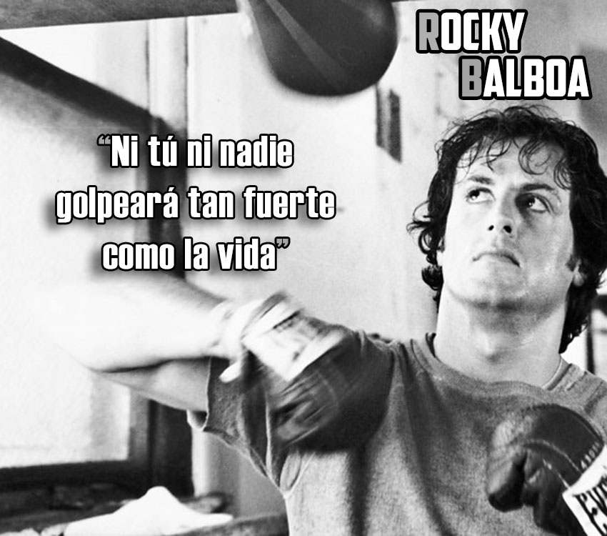 RockyBalboa golpeara Frases de la película Rocky